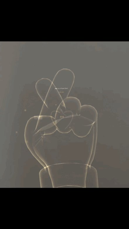Returning the waiting gesture to reveal its hidden message in Specs